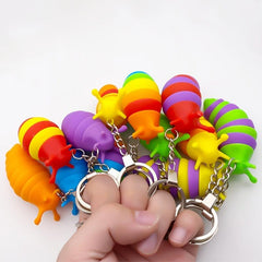 Decompression Slug Keychain Toy, Fun Gift for Kids