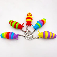 Decompression Slug Keychain Toy, Fun Gift for Kids