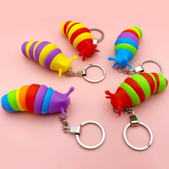 Decompression Slug Keychain Toy, Fun Gift for Kids