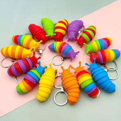 Decompression Slug Keychain Toy, Fun Gift for Kids