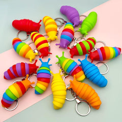 Decompression Slug Keychain Toy, Fun Gift for Kids