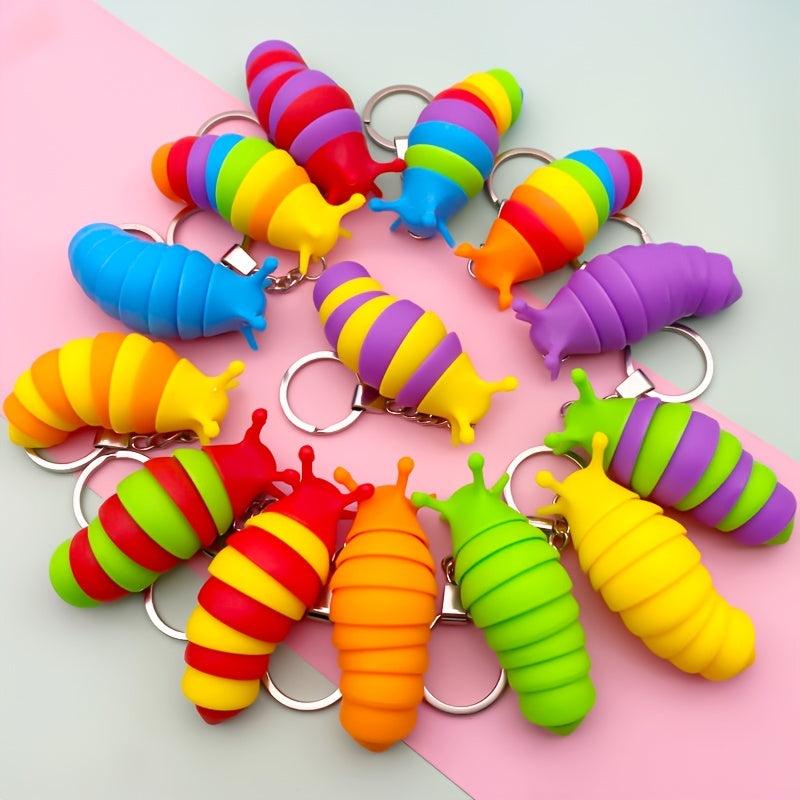Decompression Slug Keychain Toy, Fun Gift for Kids