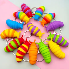 Decompression Slug Keychain Toy, Fun Gift for Kids