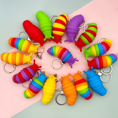 Decompression Slug Keychain Toy, Fun Gift for Kids