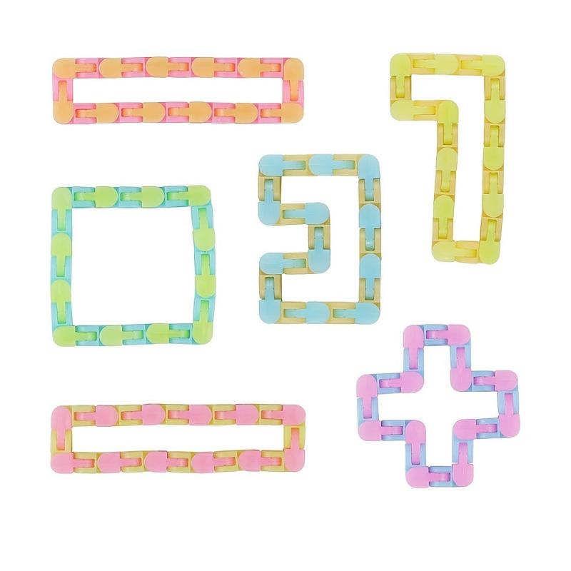Wacky Tracks Puzzle Cube Track Snake Sensory Toy 11inch Bike Chain Shape