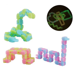 Wacky Tracks Puzzle Cube Track Snake Sensory Toy 11inch Bike Chain Shape