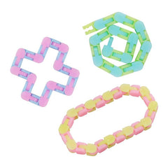 Wacky Tracks Puzzle Cube Track Snake Sensory Toy 11inch Bike Chain Shape