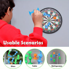 24pcs Suction Cup Toys Dart Game Set Soft Silicone Darts
