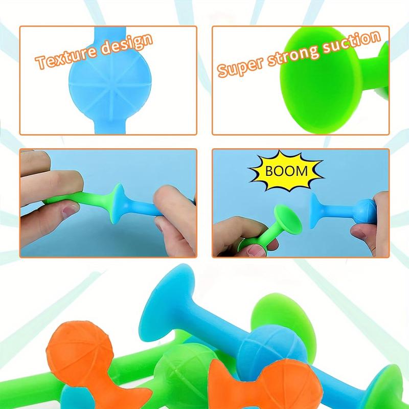24pcs Suction Cup Toys Dart Game Set Soft Silicone Darts