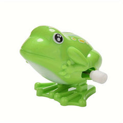 Clockwork Frog Jumping Toy Wind Up Party Gift