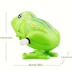 Clockwork Frog Jumping Toy Wind Up Party Gift