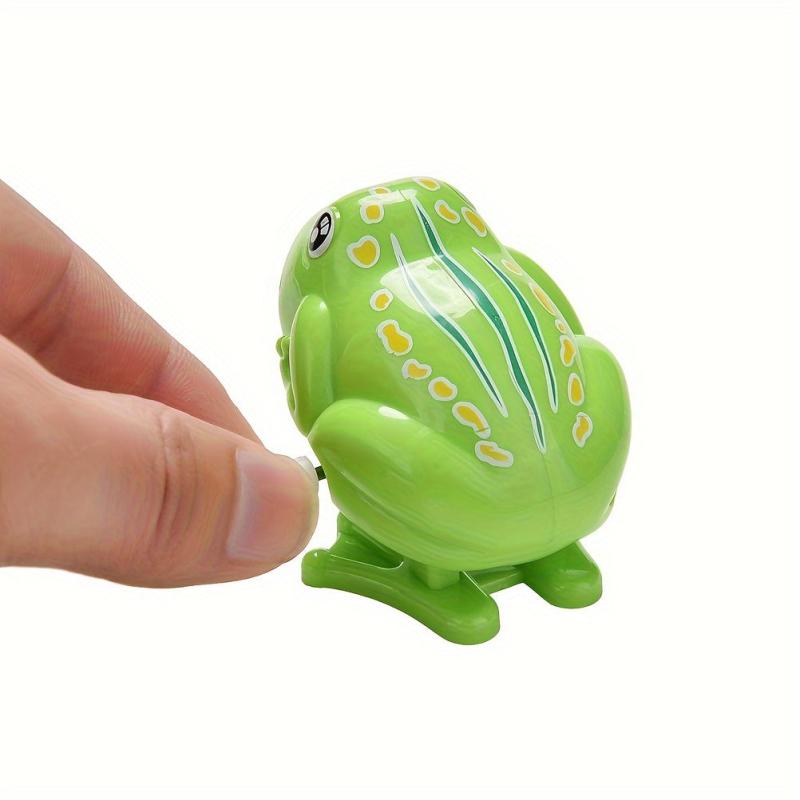 Clockwork Frog Jumping Toy Wind Up Party Gift
