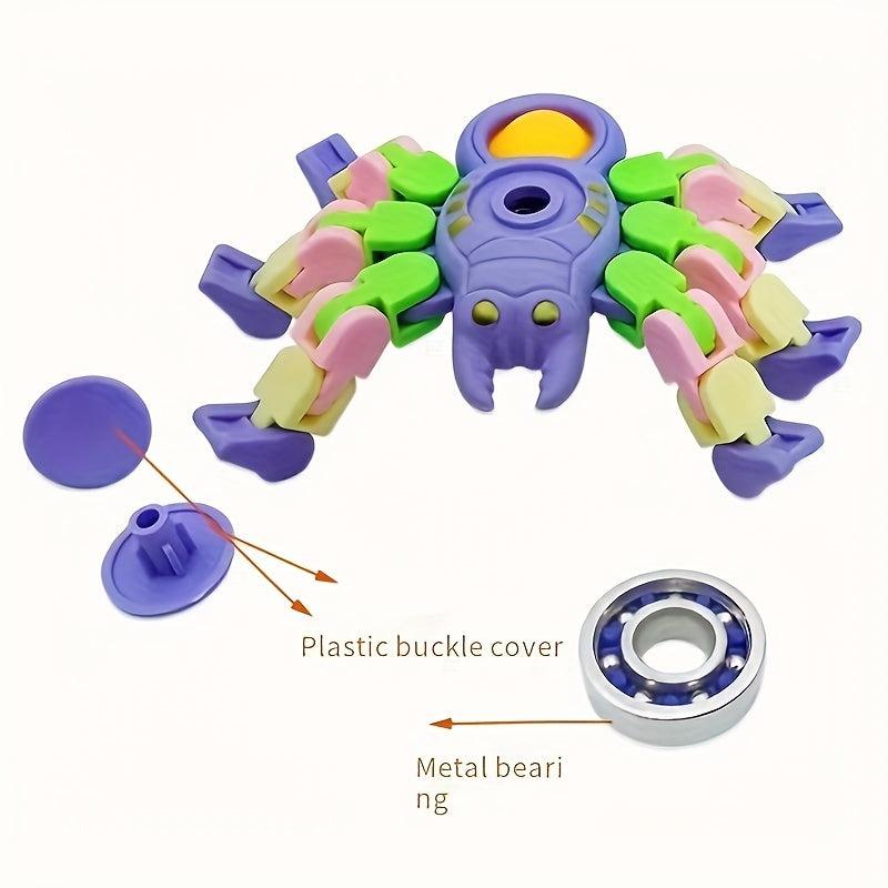 Spider Finger Puzzle Top Chain Octopus Stress Relief Toy