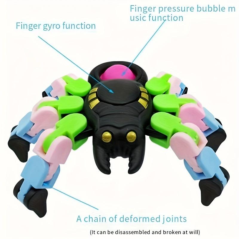Spider Finger Puzzle Top Chain Octopus Stress Relief Toy