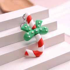 Christmas Santa Claus Tree Snowman Doll Keychain Bag Pendant Gift