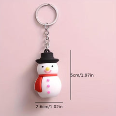 Christmas Santa Claus Tree Snowman Doll Keychain Bag Pendant Gift