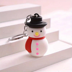 Christmas Santa Claus Tree Snowman Doll Keychain Bag Pendant Gift
