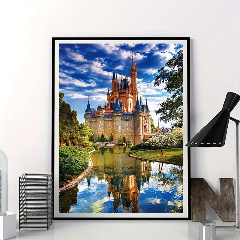 Diamond Painting Castle Reflective Decorative Landscape DIY Full Diamond