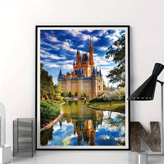 Diamond Painting Castle Reflective Decorative Landscape DIY Full Diamond