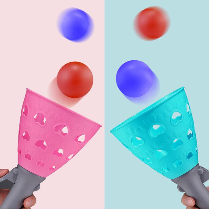 Kids' Double Ejection Bouncing Ball Catapult Outdoor Game
