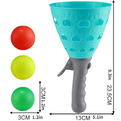 Kids' Double Ejection Bouncing Ball Catapult Outdoor Game