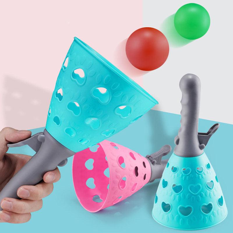 Kids' Double Ejection Bouncing Ball Catapult Outdoor Game