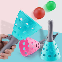 Kids' Double Ejection Bouncing Ball Catapult Outdoor Game