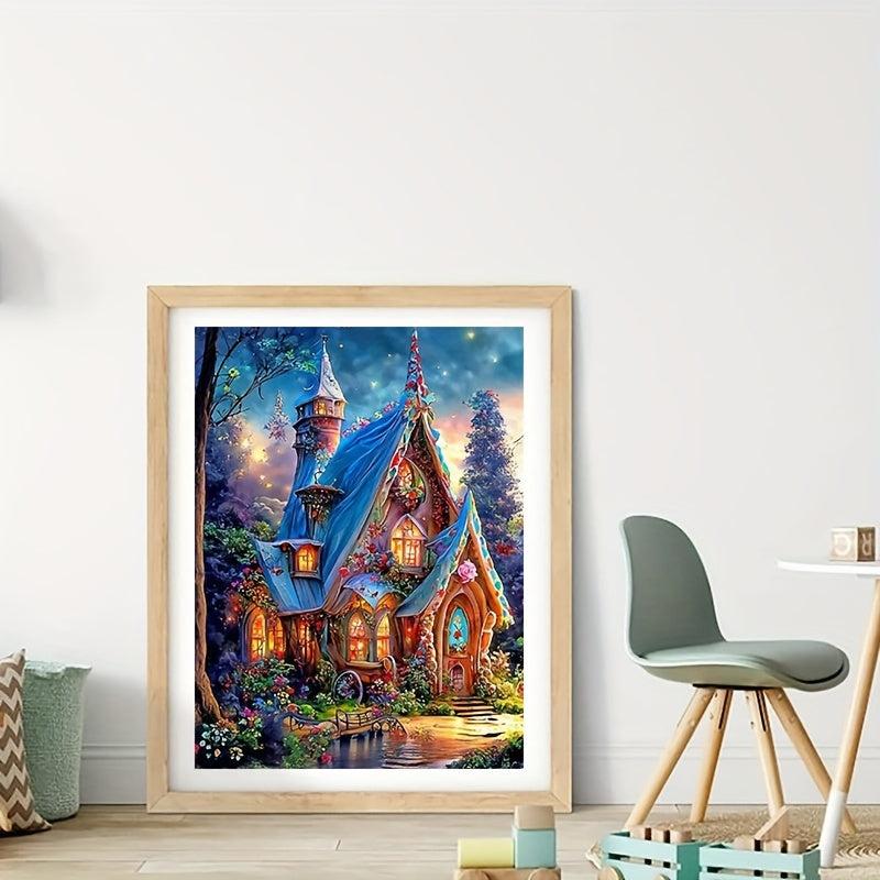 DIY Diamond Painting Landscape House Crystal Rhinestone Embroidery Kit