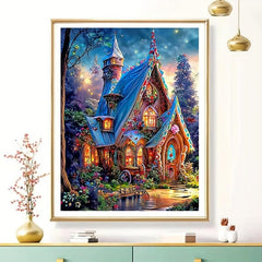 DIY Diamond Painting Landscape House Crystal Rhinestone Embroidery Kit