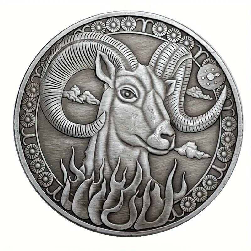 1pc Lucky Coin 12 Zodiac Signs Perfect Gift Coin Collectors
