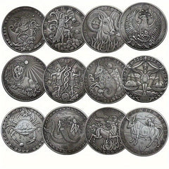 1pc Lucky Coin 12 Zodiac Signs Perfect Gift Coin Collectors