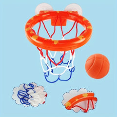 Kids Basketball Hoop & Balls Playset Fun Bathtub Shooting Game - 3 Balls