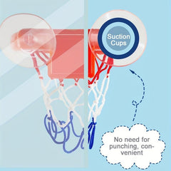 Kids Basketball Hoop & Balls Playset Fun Bathtub Shooting Game - 3 Balls