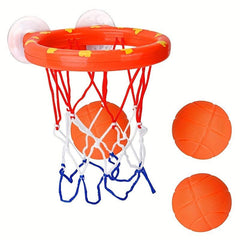 Kids Basketball Hoop & Balls Playset Fun Bathtub Shooting Game - 3 Balls