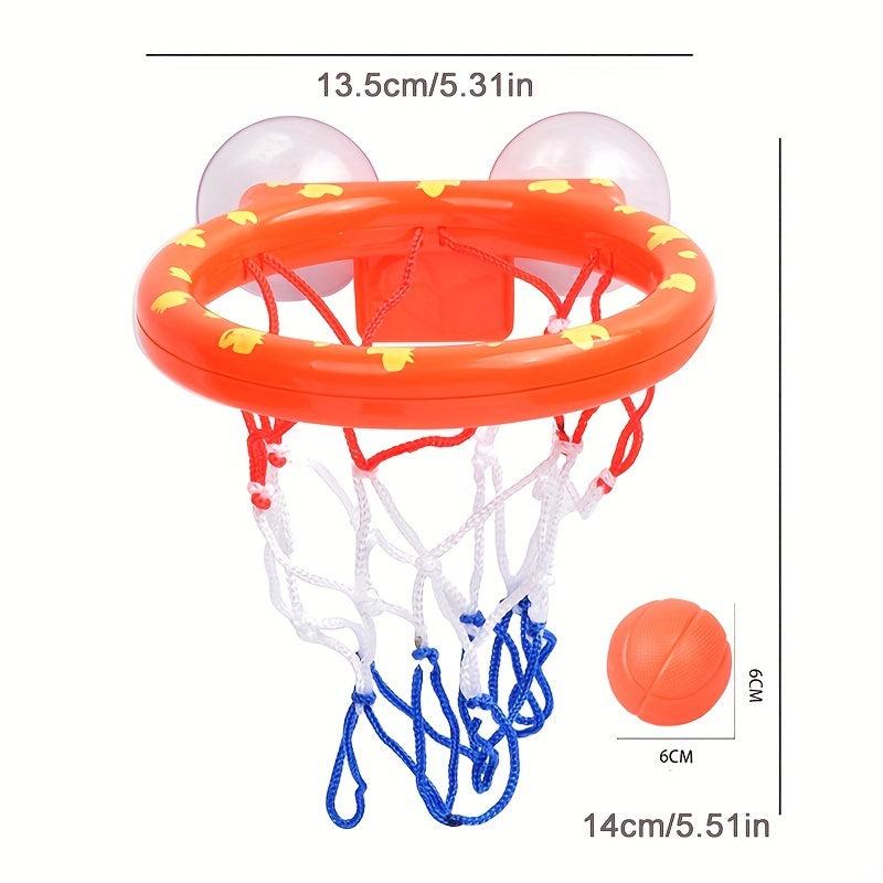 Kids Basketball Hoop & Balls Playset Fun Bathtub Shooting Game - 3 Balls