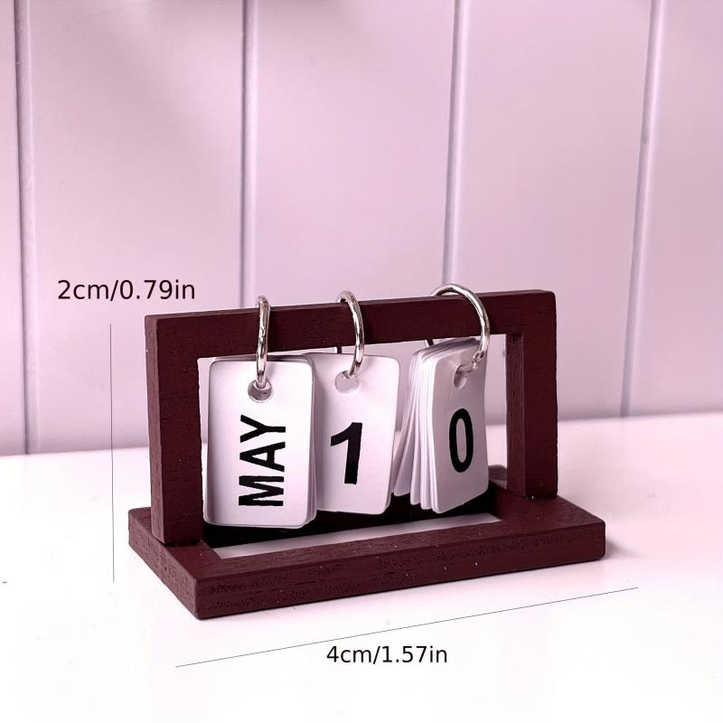 Doll House Scene Mini Desk Calendar 1pc