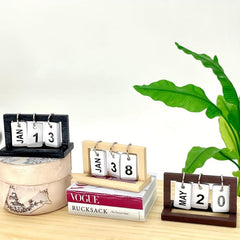 Doll House Scene Mini Desk Calendar 1pc
