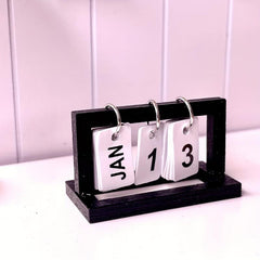 Doll House Scene Mini Desk Calendar 1pc