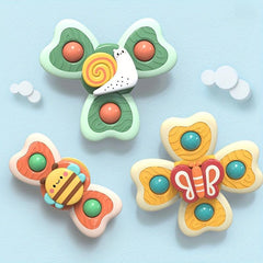 Suction Cup Spinning Tops Toy - Window Suction Sensory Toys