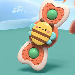 Suction Cup Spinning Tops Toy - Window Suction Sensory Toys