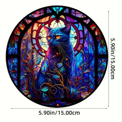Halloween Memorial Cat Suncatcher - Pet Loss Gift