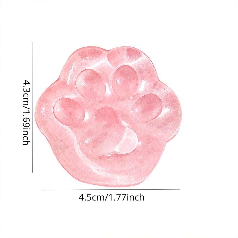2pcs Jelly Cat Claw Pinch Toy Transparent Vent Toy