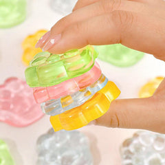 2pcs Jelly Cat Claw Pinch Toy Transparent Vent Toy