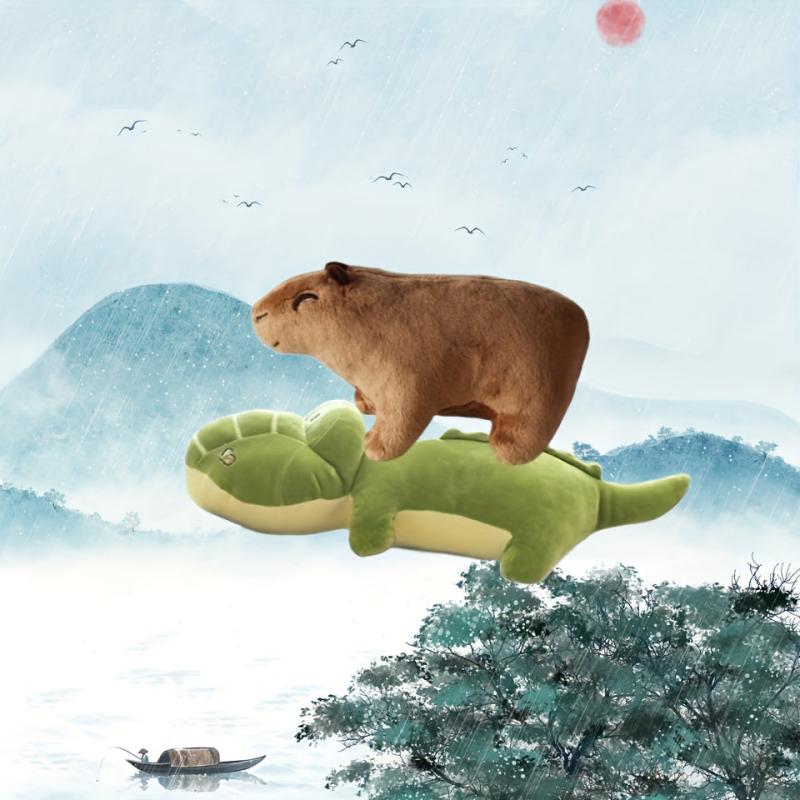 Capybara Crocodile Plush Toys Soft Stuffed Animals for Kids