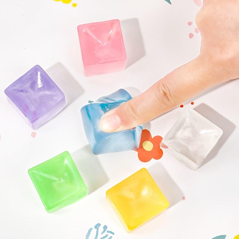 5pcs Ice Cube Pinch Children's Stress Relief Toys Venting Prizes