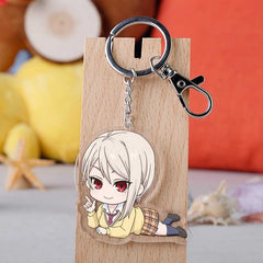 Anime Figure Keyring Acrylic Double Sided Keychain