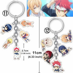 Anime Figure Keyring Acrylic Double Sided Keychain