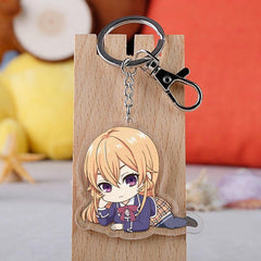 Anime Figure Keyring Acrylic Double Sided Keychain
