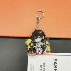 Anime Game Pretty Suit Character Key Chain Acrylic Pendant