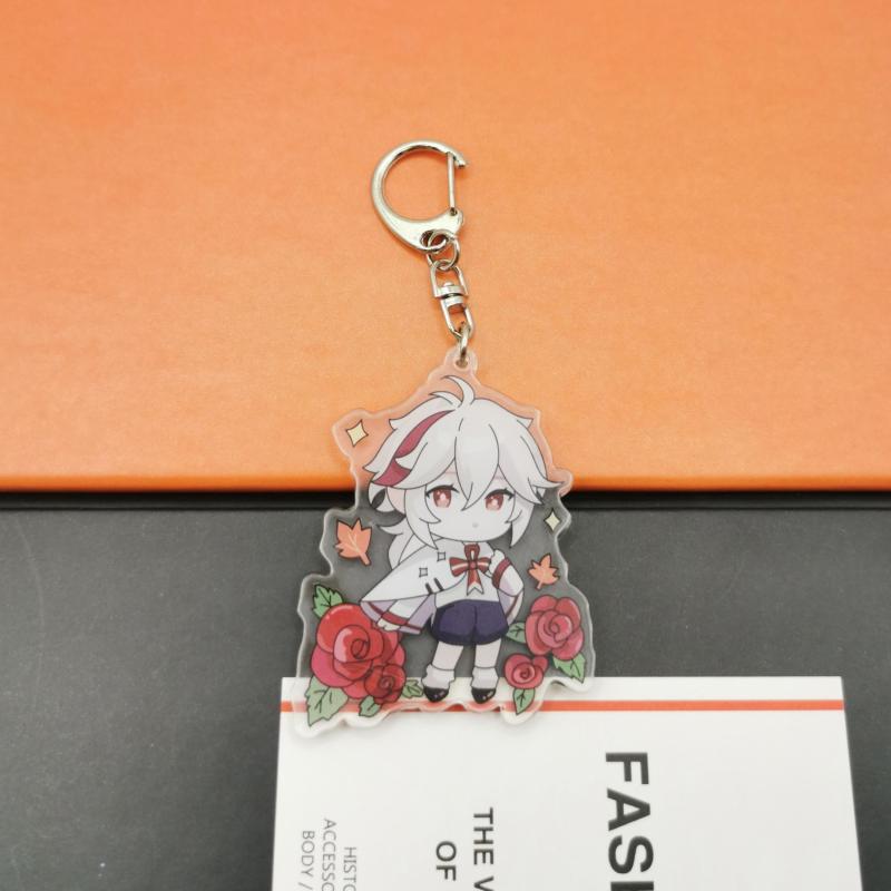 Anime Game Pretty Suit Character Key Chain Acrylic Pendant